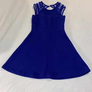 Chic Royal Blue Girls Dress